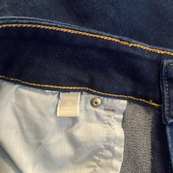 Michael Kors Dark Blue Boot, Cut Leg Jeans - Picture 5 of 8